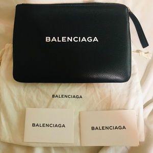 Balenciaga black pouch..